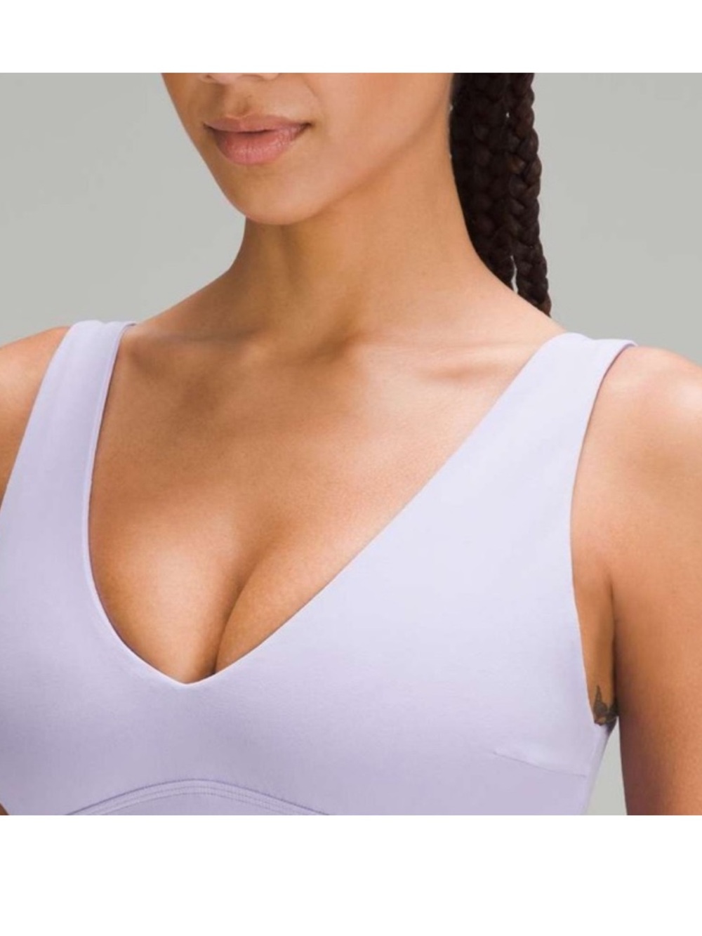 Lululemon Align Light Lavender V-Neck Sports Bra - Picture 4 of 9